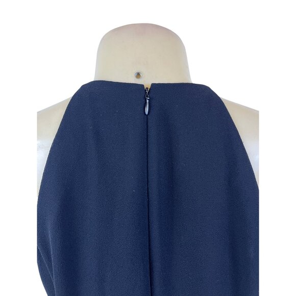 Datiani Black Sleeveless Halter Chain Detailed Dress For Women A-Line Fit Sz 12 - Picture 6 of 9